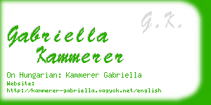 gabriella kammerer business card